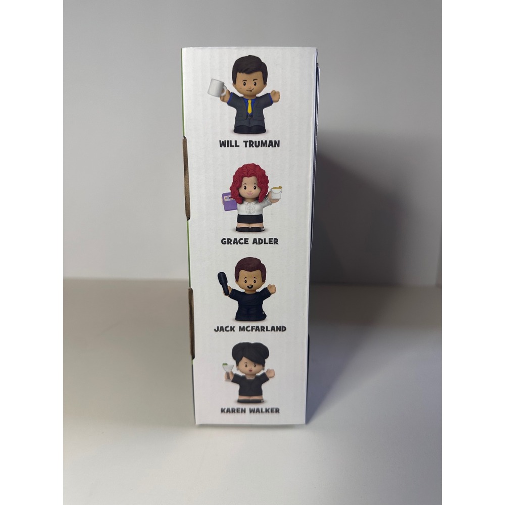 Fisher-Price Little People Collector Will & Grace Figure Set 4-Pack Mattel NEW - Picture 7 of 8